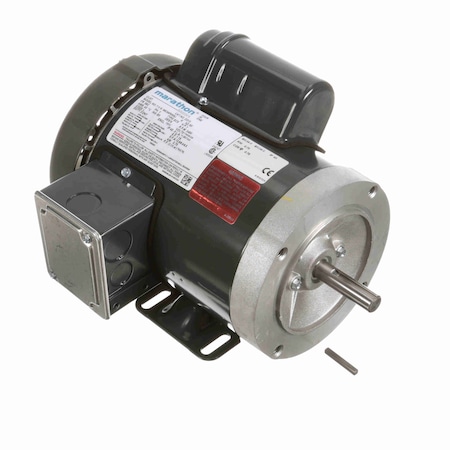 Leeson General Purpose Motor, 1 HP, 1 phase, 3600 RPM, 115/208-230 V, 56C Frame, TEFC D313